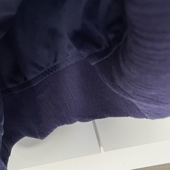 John Mark Top, Size XL, in Navy with Colorful Embroidery - Picture 11 of 12